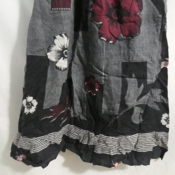 Handmade Patchwork Floral and Stripe Short Sleeve Square Neck Dress | BNWOT - Picture 7 of 14